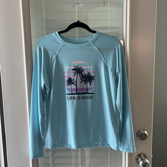 Life Is Good Women’s Rash Guard Large - Picture 1 of 5
